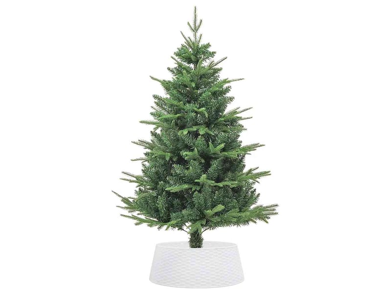  Jupe de sapin de noël blanc ø65x23 cm plastique  - Conforama D