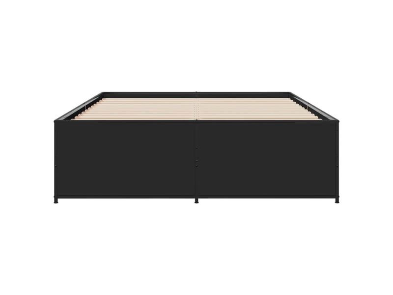  Lit double- lit adulte -  cadre de lit sans matelas noir 120x190 cm  - Conforama C