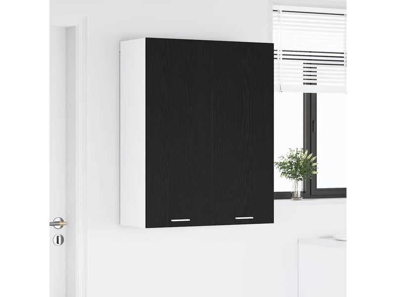  Meuble de rangement, armoire suspendue chêne noir 80x31x100cm bois d'ingénierie shl1932  - Conforama D