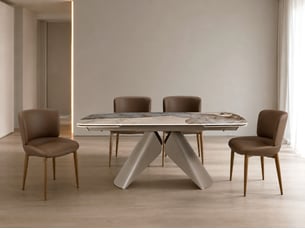 Table à manger extensible 180260 x 100, avec plateau en céramique