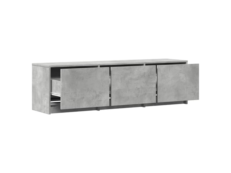 Meuble tv - banc tv - meuble de rangement béton bois d'ingénierie - Conforama D
