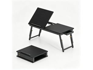 Table de lit pour ordinateur portable inclinable et réglable evryae