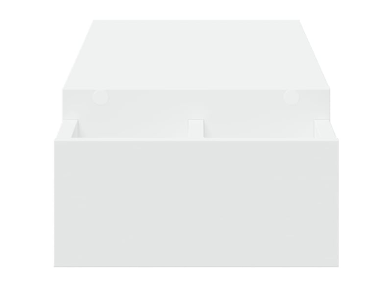  Support de moniteur table meuble bureau avec rangement bois d'ingénierie blanc 02_0044922  - Conforama C