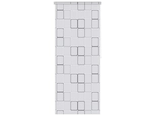 Store enrouleur, store roulant de douche 80x240 cm carré cf47283