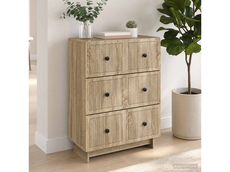 Armoire de rangement bureau, armoire à tiroirs 66 x 34,5 x 90 cm bois d'ingénierie shl8594 - Conforama D