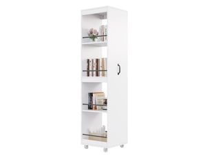 Bibliotheque coloris blanc 4 étagère(s) <strong>MODFU</strong> <strong></strong> - 30 cm x 160.5 cm