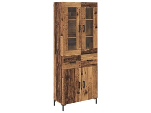 Buffet - haut armoire 2 pc bois ancien 69,5 x 34 x 180 cm