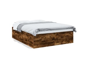 Lit 2 places 150x200 cm    coloris marron