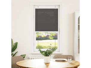 Store plissé, store de fenêtre noir 55x150 cm largeur du tissu 54,4 cm polyester cf46941