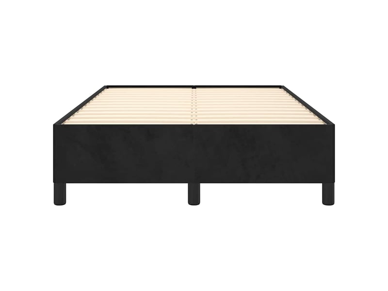  Lit double- lit adulte -  cadre de lit sans matelas noir 120x190 cm velours  - Conforama D