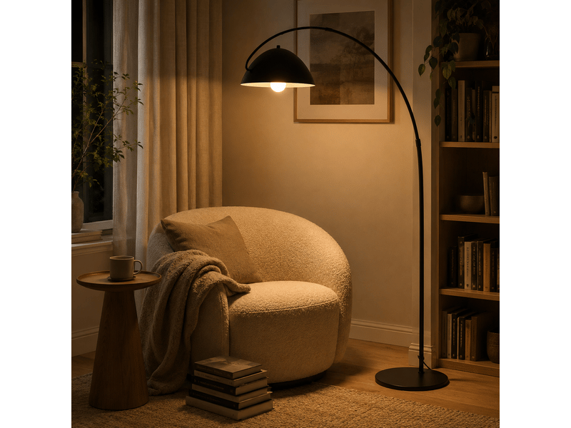  Lampadaire arqué – éclairage 3 couleurs ASLED-380 - Conforama C