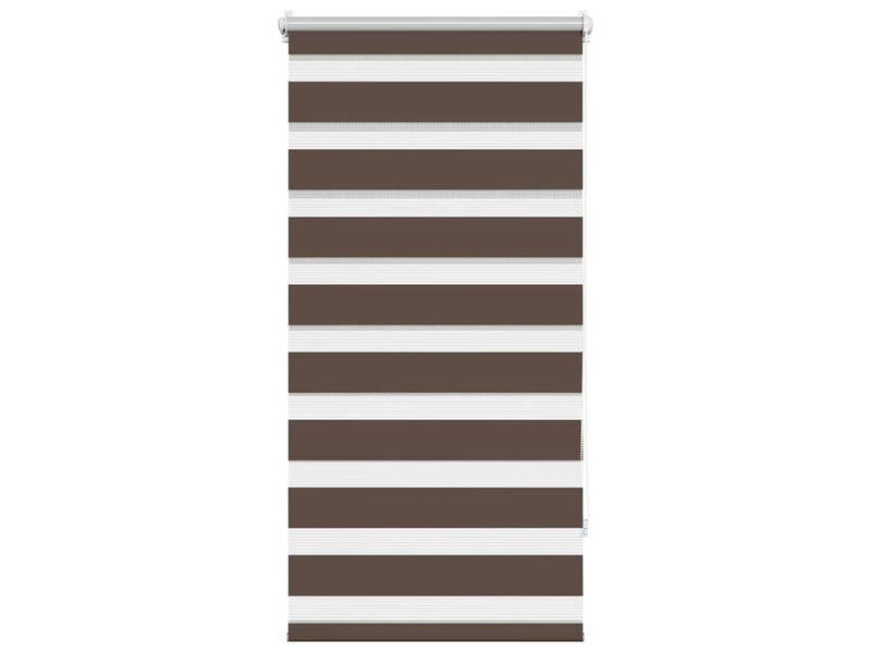  Store vénitien zebra, store de fenêtre 80,9 x 150 cm, largeur du tissu 76,7 cm, couleur café cf48210  - Conforama A