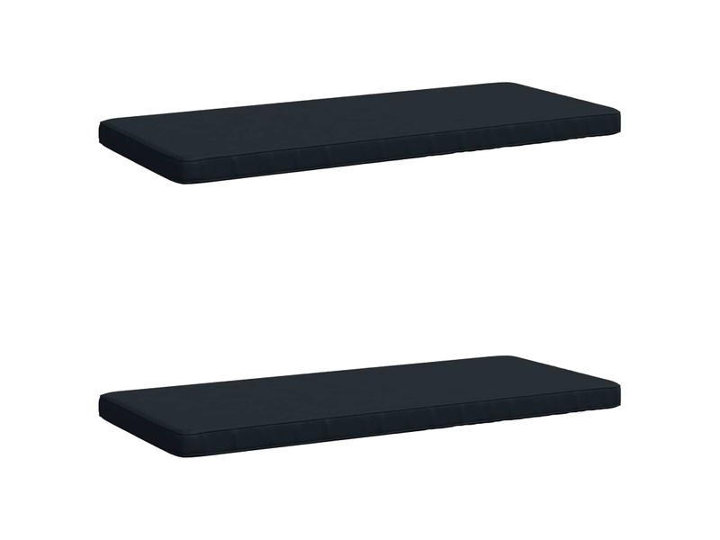 Lot de 2 coussins de banc, coussins d'assise vught 100 % polyester bleu foncé cf57873 - Conforama A