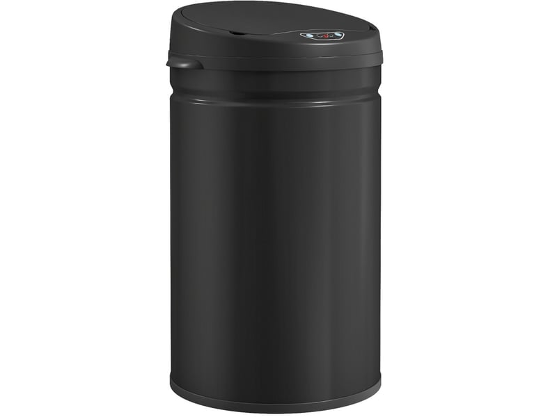 Poubelle sensor 30 l avec fonction soft-close, poubelle sans contact en acier inoxydable pour une cuisine hygienique - Conforama A