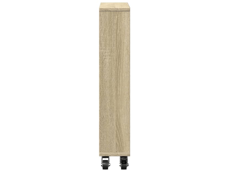  Chariot de rangement étroit chêne sonoma 48 x 13 x 68 cm bois d'ingénierie  - Conforama E