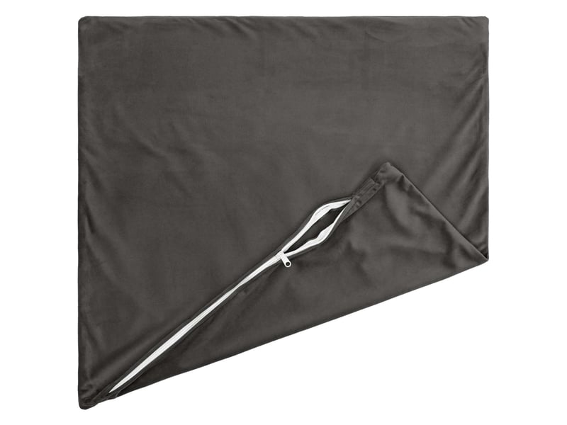  Lot de 6 coussins avec oreiller, coussins décoratifs heerlen gris foncé velours cf50844  - Conforama D