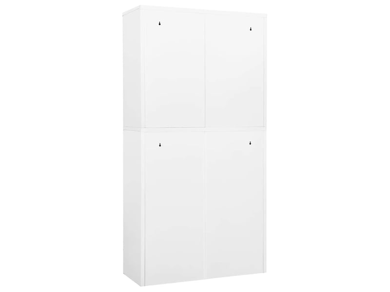  Armoire de bureau, rangement de bureau blanc 90x40x180 cm acier  - Conforama E