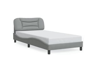 Lit simple 100x200 cm    coloris gris
