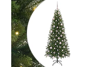 Sapin de noël artificiel, arbre de noël vert 180 cm pe et pvc shl8681