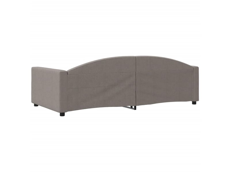  Lit simple- lit adulte -  lit de repos taupe 100x200 cm tissu  - Conforama D