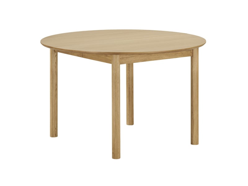 Rimini-table à manger extensible ø120 cm (170-220 cm) chêne naturel - Conforama A
