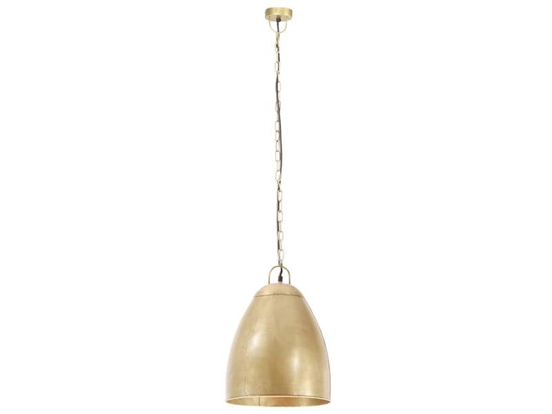  Lampe suspendue, suspension luminaire industrielle 25 w laiton rond 32 cm e27  - Conforama C