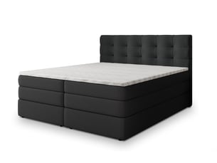 Lit avec rangement 180x200 cm <strong>MASSENO</strong> <strong></strong> coloris noir
