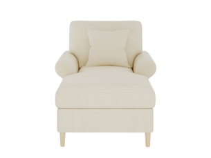 Fauteuil relax manuel <strong>MODENVIE</strong> <strong></strong> Velours beige vendu A l'unité