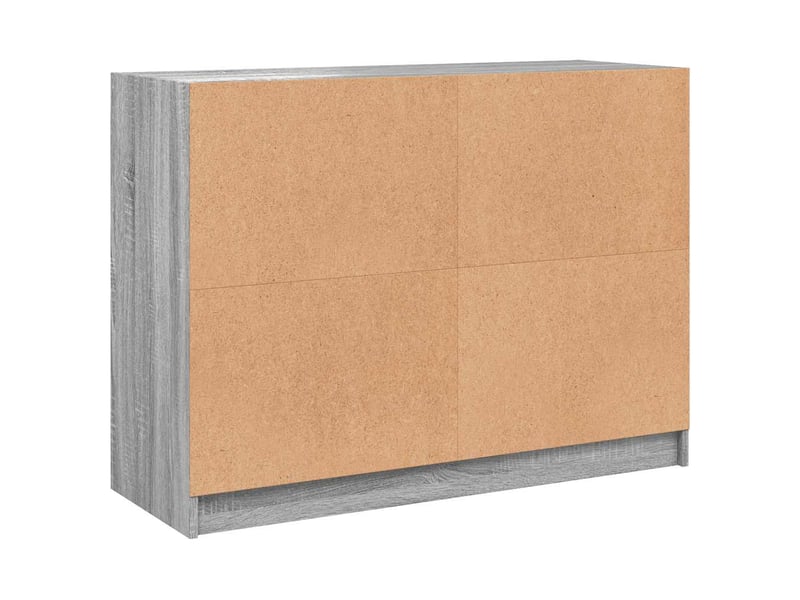  Buffet - bahut - meuble de rangement sonoma gris 102x37x75,5 cm bois d'ingénierie  - Conforama E