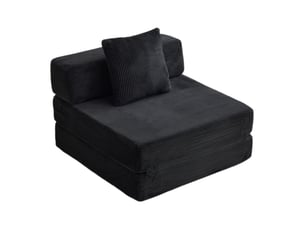Deplimousse convertible 1 place <strong>MIVRAY </strong> <strong></strong> Noir