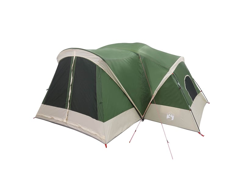 Tente de camping, tente de cabine avec auvent résistante à l'eau 10 personne vert - Conforama C