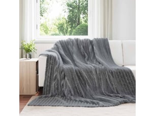 Plaid canapé gris foncé 270x240 cm 1.73 kg polaire