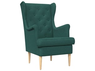 Fauteuil fixe VIDAXL  Tissu vert