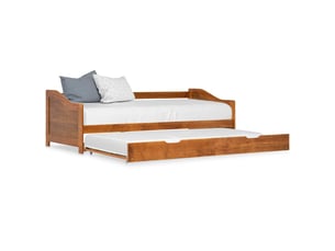 Lit extensible 90x200 cm coloris marron
