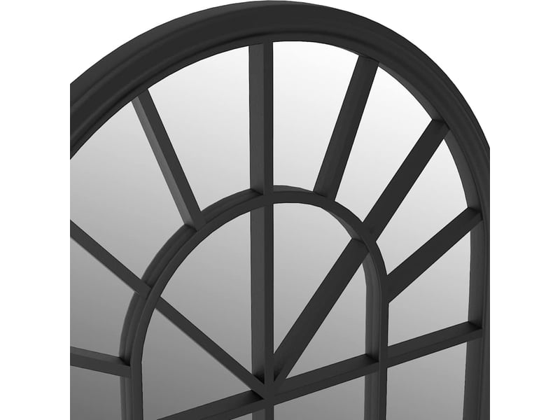  Miroir, miroir décoratif noir 90x45 cm fer pour utilisation à l'intérieur cf62902  - Conforama E