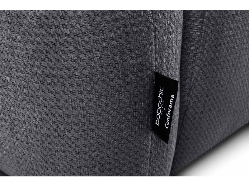 Canapé d'angle gris fixe 4 places - Conforama T
