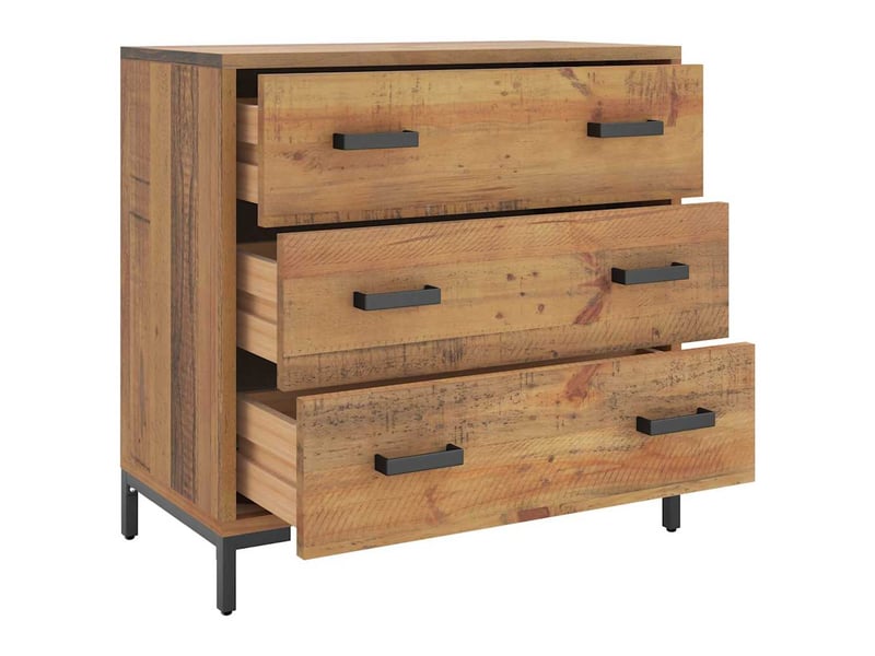  Commode chambre adulte, armoire à tiroirs 75x35x70 cm bois de pin massif  - Conforama D