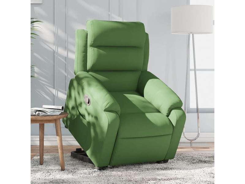  Vidaxl fauteuil inclinable vert clair velours  - Conforama B