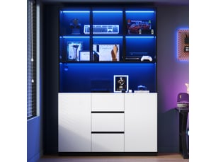 Vitrine coloris noir <strong>MEULVA</strong> <strong></strong> - 120 cmx200 cm