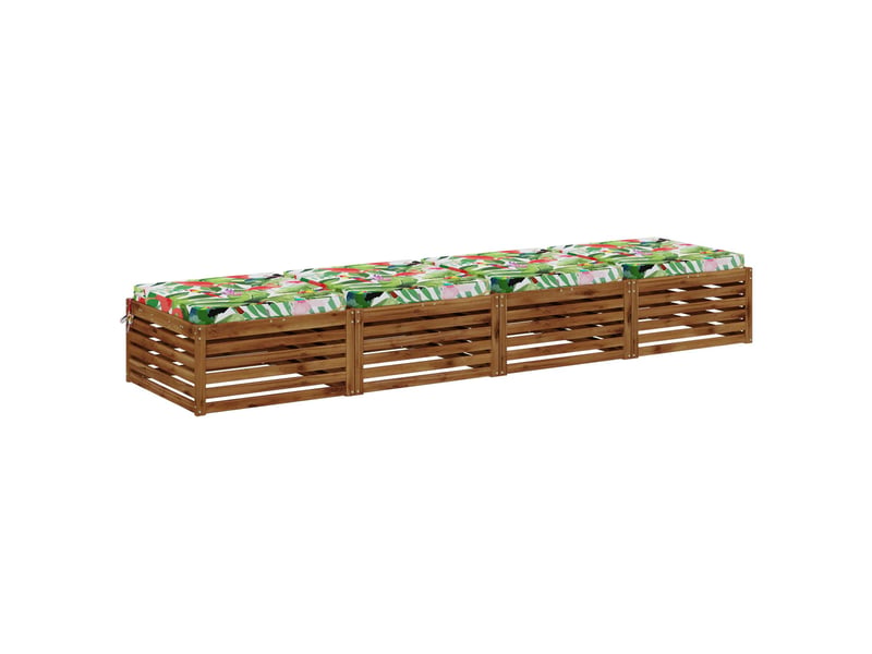  Lot de 4 coussins de siège, coussins d'assise soest 100 % polyester cf60223  - Conforama C