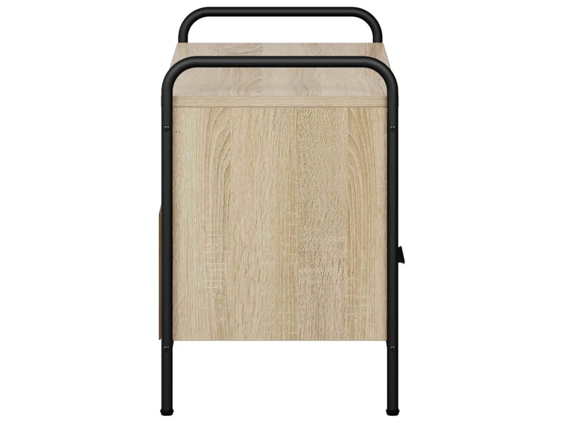 Meuble tv moderne, banc tv 67,5x33x50 cm chêne sonoma bois d'ingénierie shl34667  - Conforama E