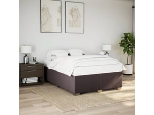 Lit 2 places 160x200 cm coloris marron