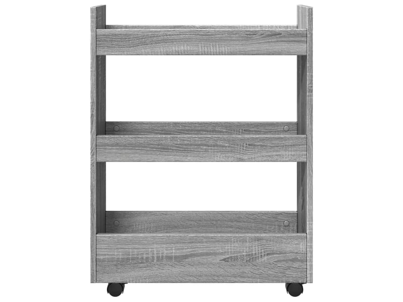  Chariot de rangement étroit pour bureau 3 niveaux sonoma gris shl63955  - Conforama D