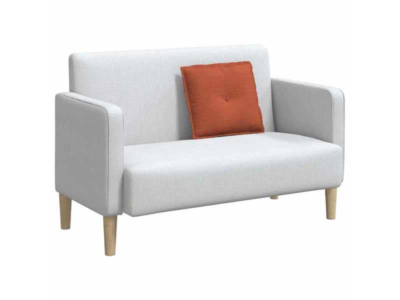 Coussin de dos, coussin de dossier rouge orange 50 x 45 cm tissu en velours côtelé cf55014 - Conforama C