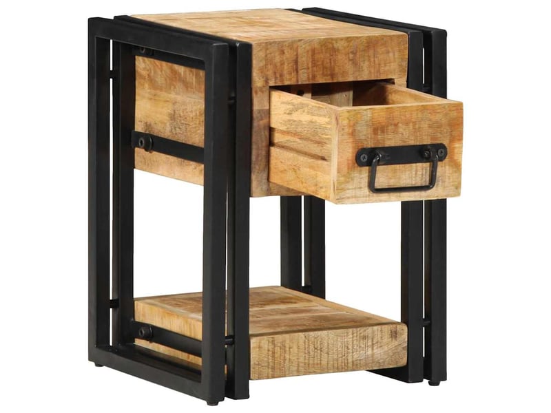  Table de chevet - cabinet de chevet - table de nuit 2 pc marron 30 x 30 x 40 cm  - Conforama A