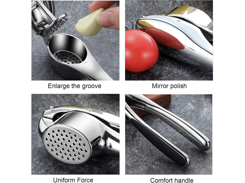  Presse-ail broyeur à ail presse-ail en acier inoxydable, broyeur professionnel, pratique, lave-vaisselle, propre, avec poignée antidérapante, pour re  - Conforama B