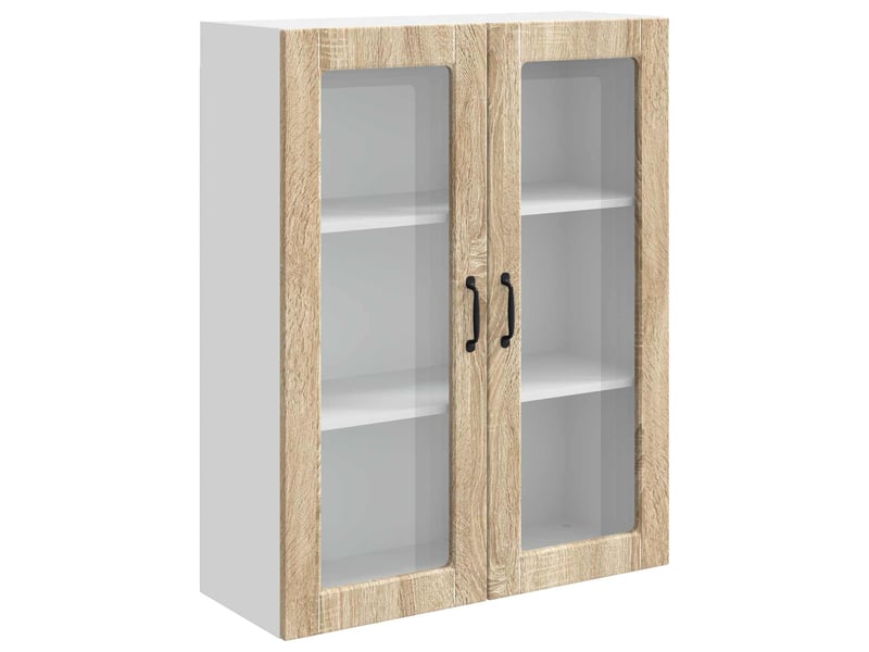  Meuble mural de cuisine | armoire de cuisine chêne sonoma 80x31x100cm shl7291  - Conforama A
