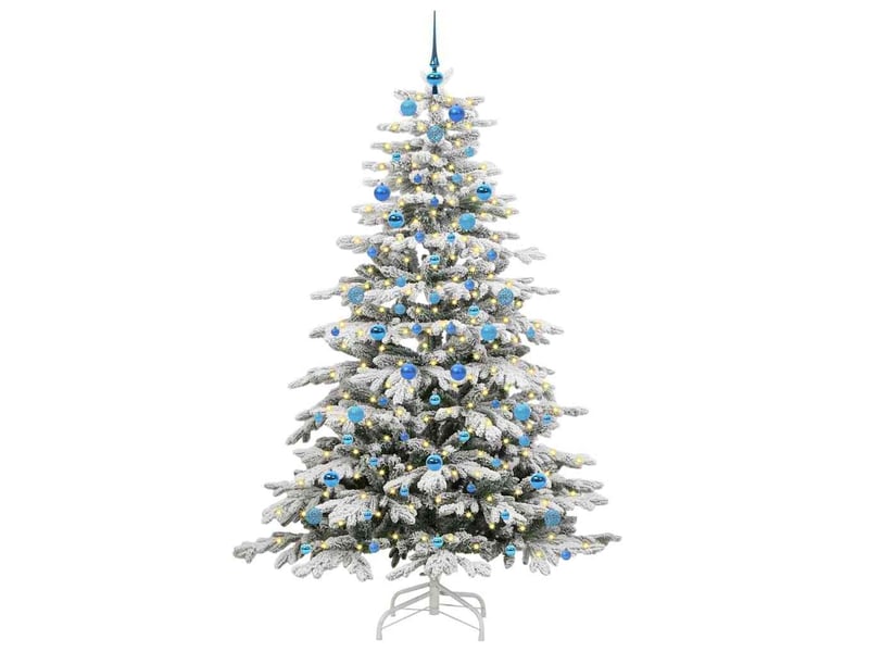  Sapin de noël, arbre de noël artificiel à branches articulées blanc 210 cm shl9310  - Conforama C