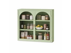 Vitrine coloris vert 3 étagère(s) HAUSS SPOLE - 70 cmx60 cm