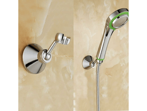 Support de douche mural support mural pour douchette pivotante à 360°, adapté pour douchette à main ou pomme de douche